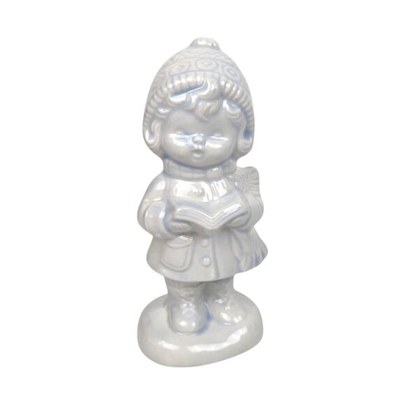 Vintage Ceramic Caroler Figurines - Hand-Painted Christmas Decor, Set of 6 - Picture 3 of 10